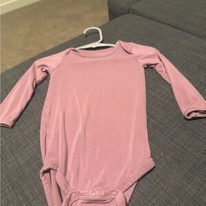 Kyte Baby Pink Long-Sleeve Baby One-Piece Bodysuit